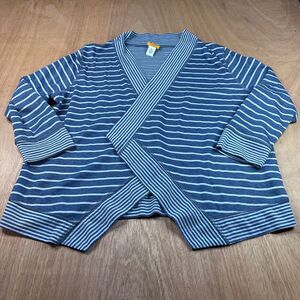 Ruby Rd Blue Gray Cardigan Sweater Women’s PXL Open Front Lightweight